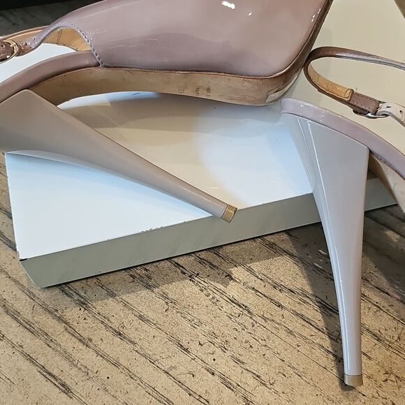 Giuseppe Zanotti Size 7.5 Nude Peep Toe Platform Heels 37.5 - Picture 12 of 15